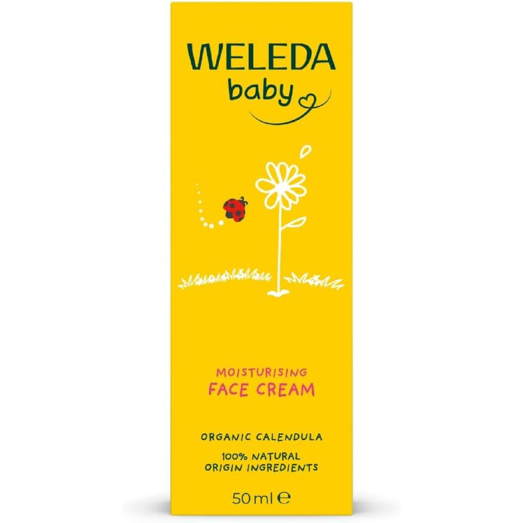 Weleda Calendula Baby Face Cream 50ml (Pack of 2)