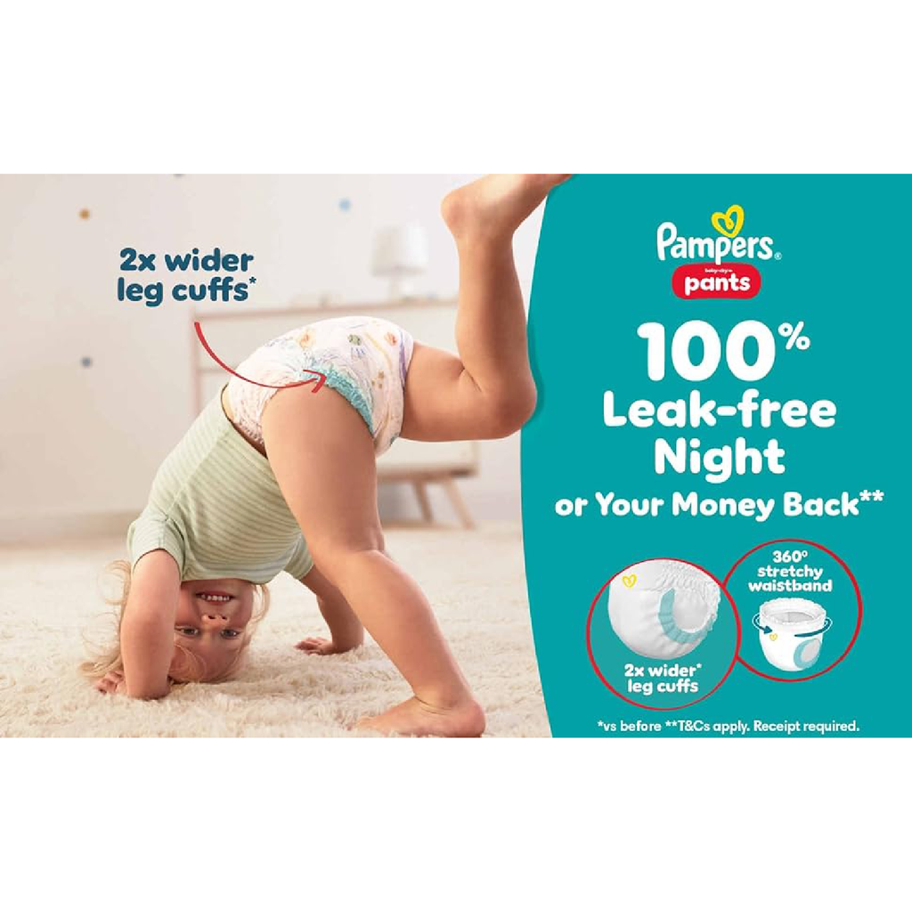 Pampers Baby-Dry Nappy Pants Size 9 (19kg+) - 108 Pack