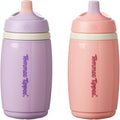 Tommee Tippee Insulated Active Spout Cup, 266ml, Pink and Purple (2 Pack)