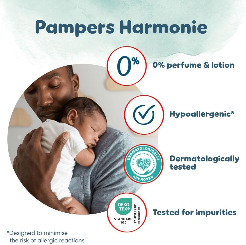 Pampers Harmonie Nappy Pants Size 6 (15kg+) - 132 Pack