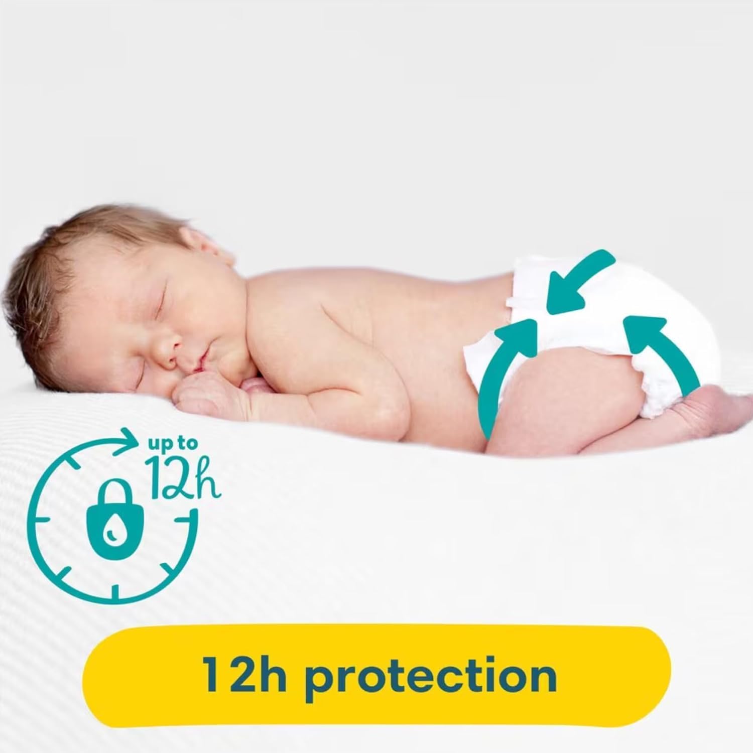 Newborn Nappies Bundle - 2 Packs Premium Protection Size 0 (48 Nappies)