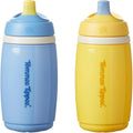 Tommee Tippee Insulated Active Spout Cup, 266ml, Blue and Yellow (2 Pack)