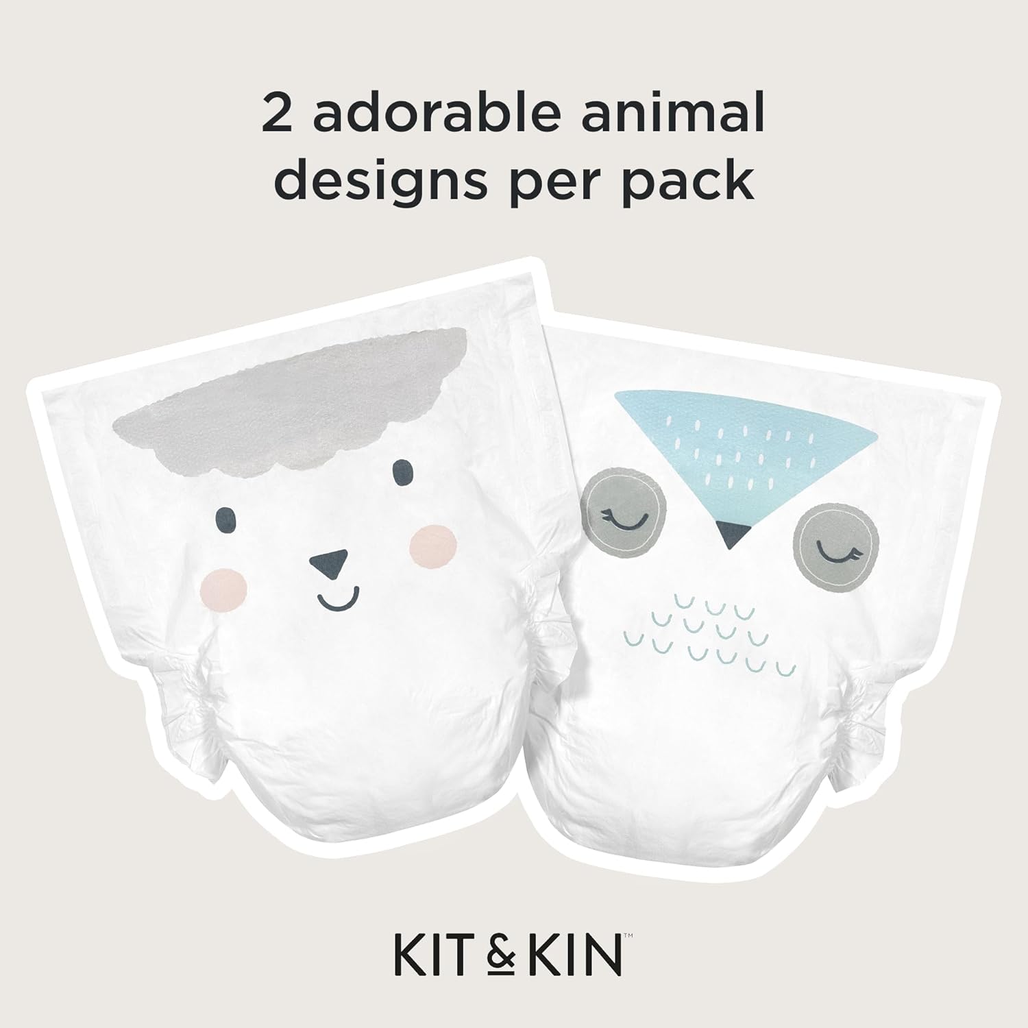 Kit & Kin Premium Baby Nappies Size 1 Newborn (2-5kg) - 152 Pack
