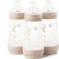 MAM Easy Start Anti-Colic Baby Bottles, 260ml Linen (Pack of 3)