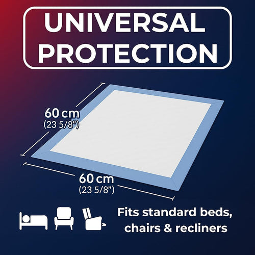 Easy Care Solutions Disposable Bed Pads, 60 x 60 cm (Pack of 50)