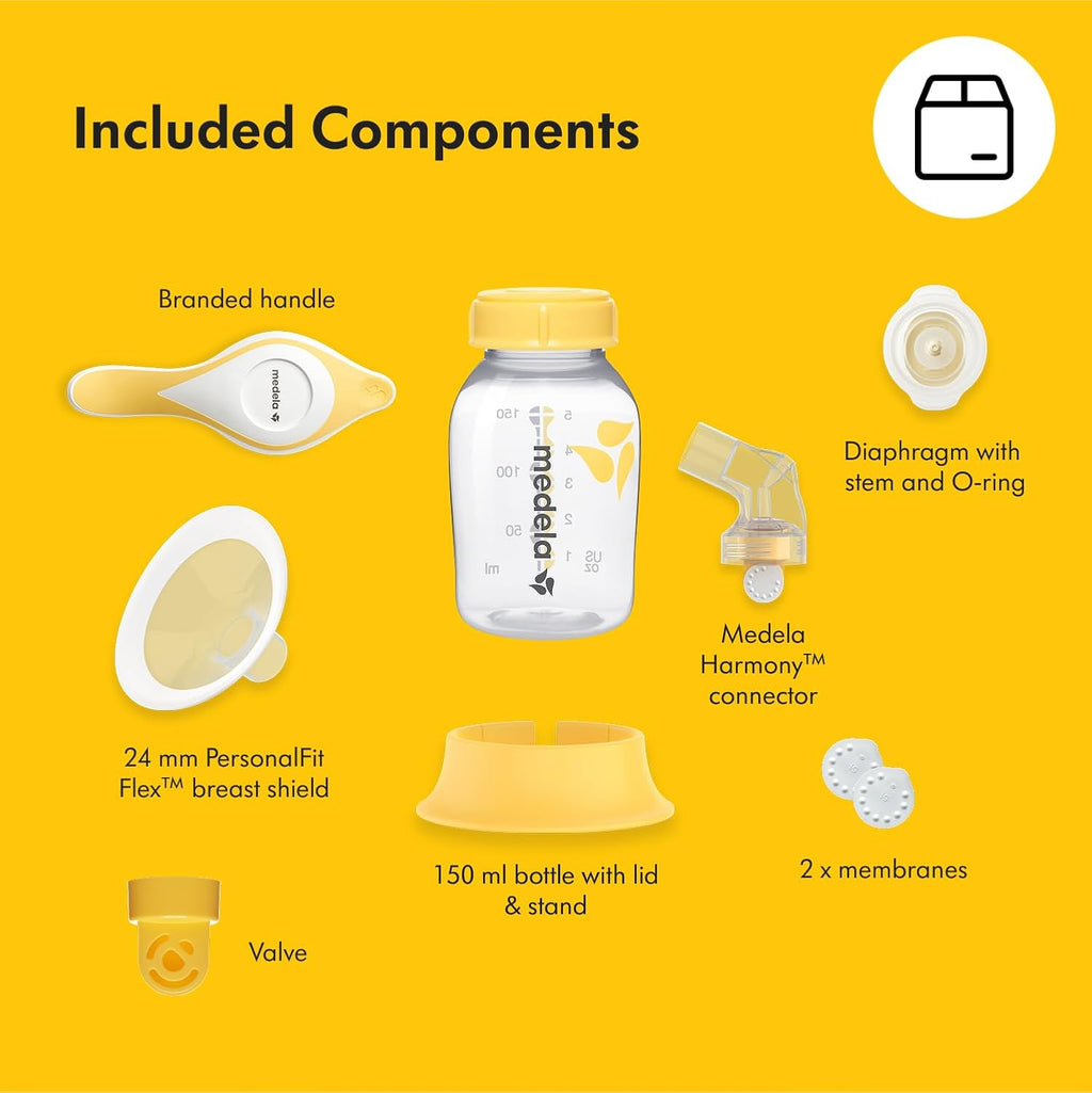 Medela Harmony Manual Breast Pump with PersonaFit Flex Shields