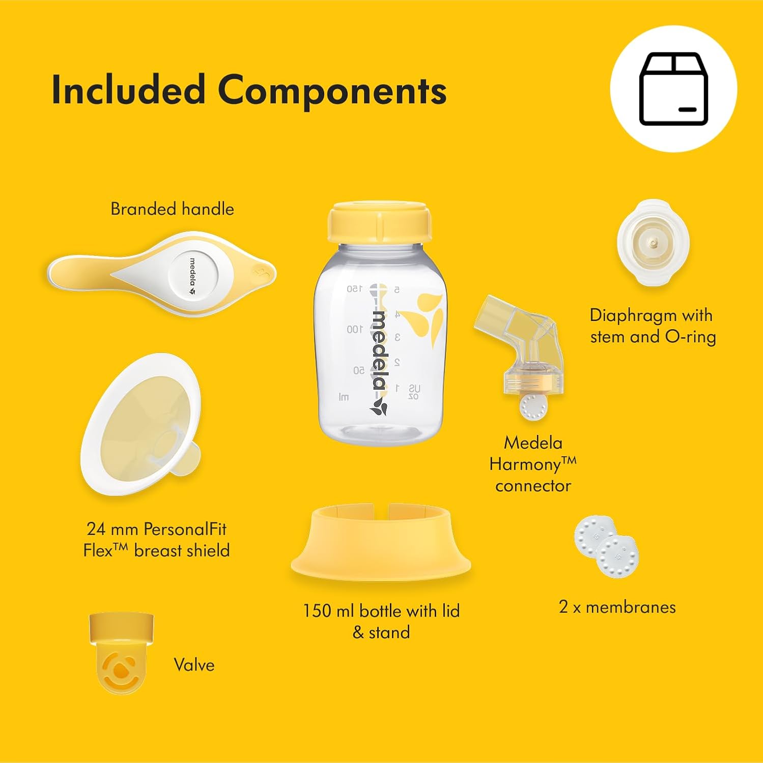 Medela Harmony Manual Breast Pump with PersonaFit Flex Shields