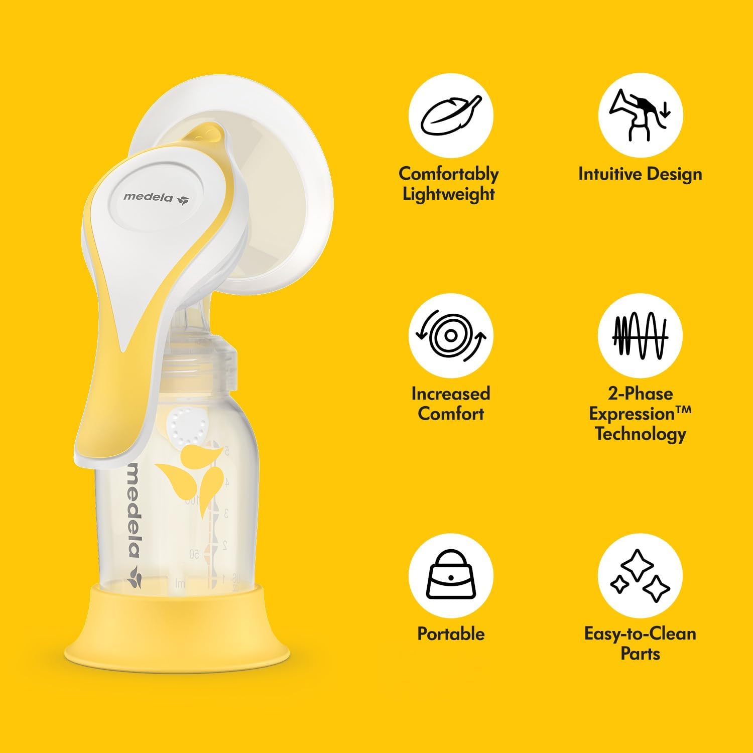 Medela Harmony Manual Breast Pump with PersonaFit Flex Shields