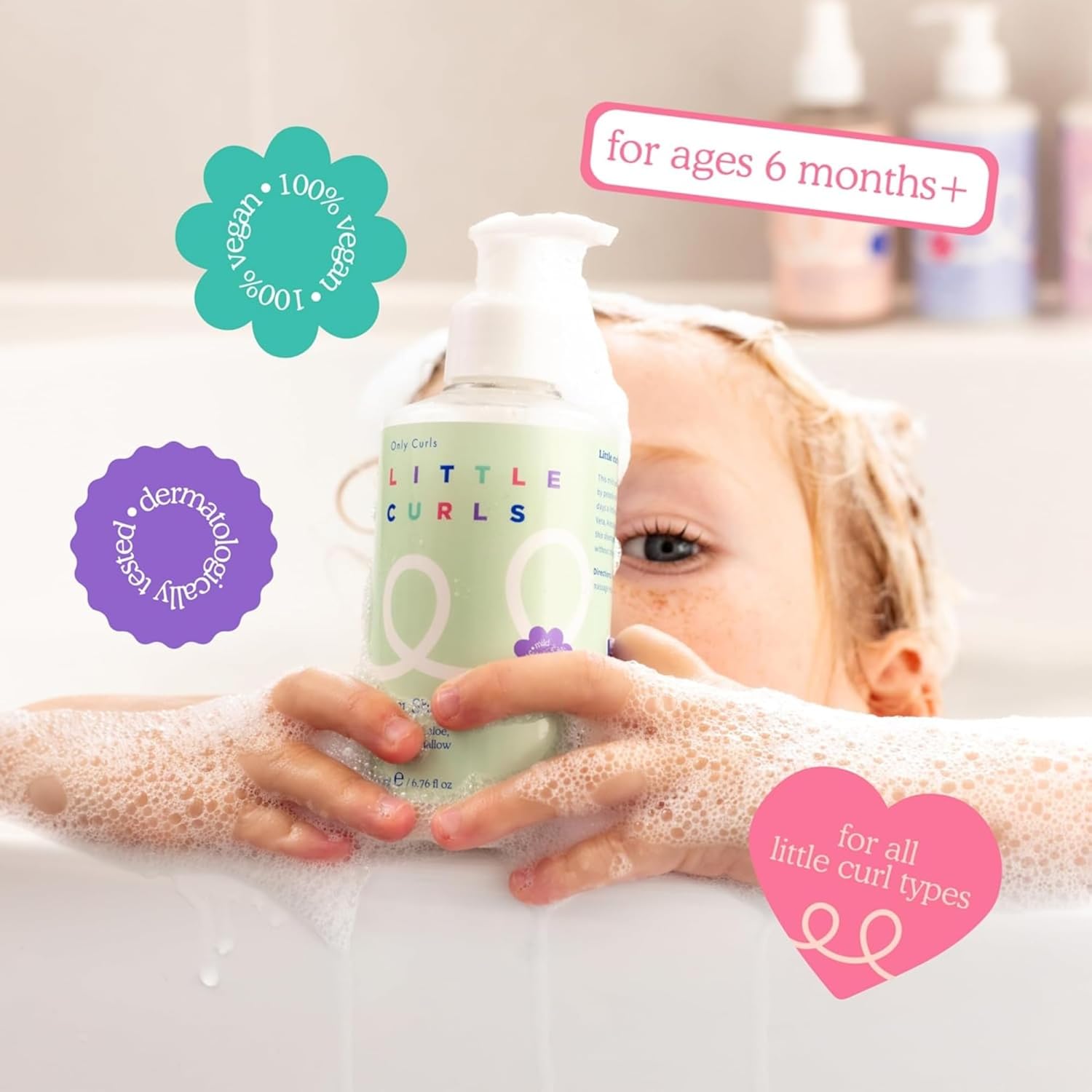 Only Curls Little Curls Super Shampoo & Detangling Conditioner Bundle, 200ml x2