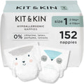Kit & Kin Premium Baby Nappies Size 1 Newborn (2-5kg) - 152 Pack