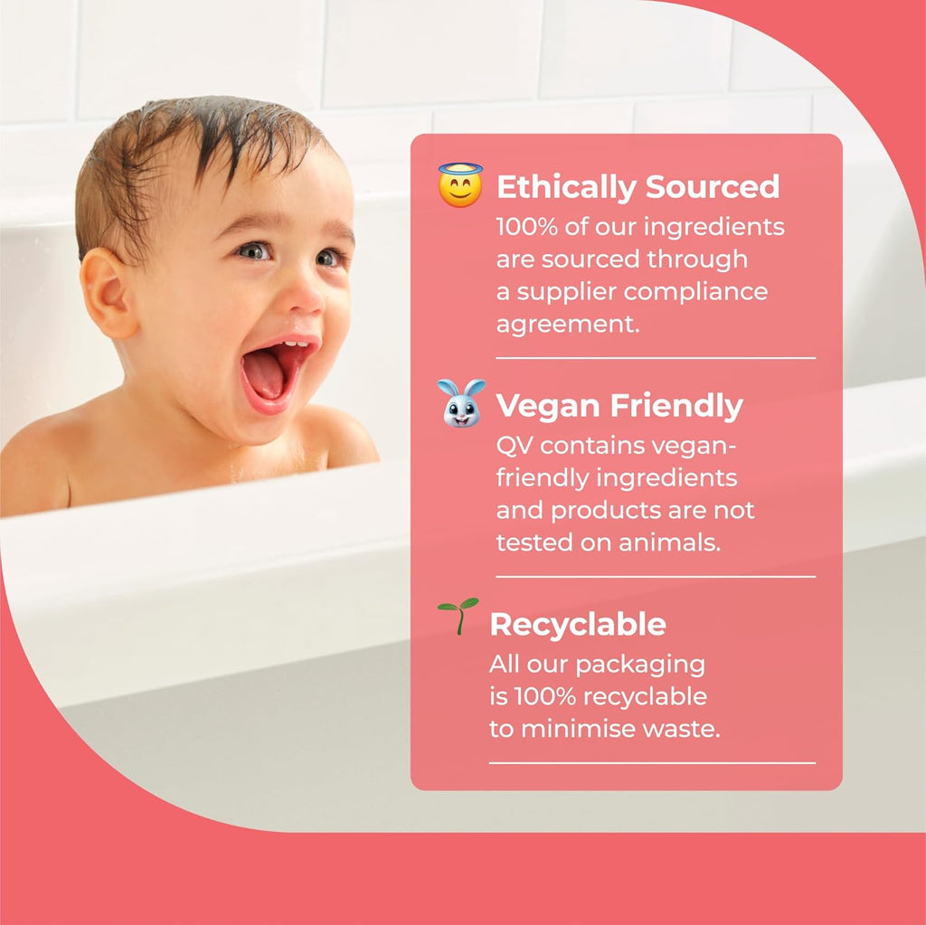 QV Baby Moisturising Cream, 500g (Pack of 2) - With Glycerin and Vitamin B3