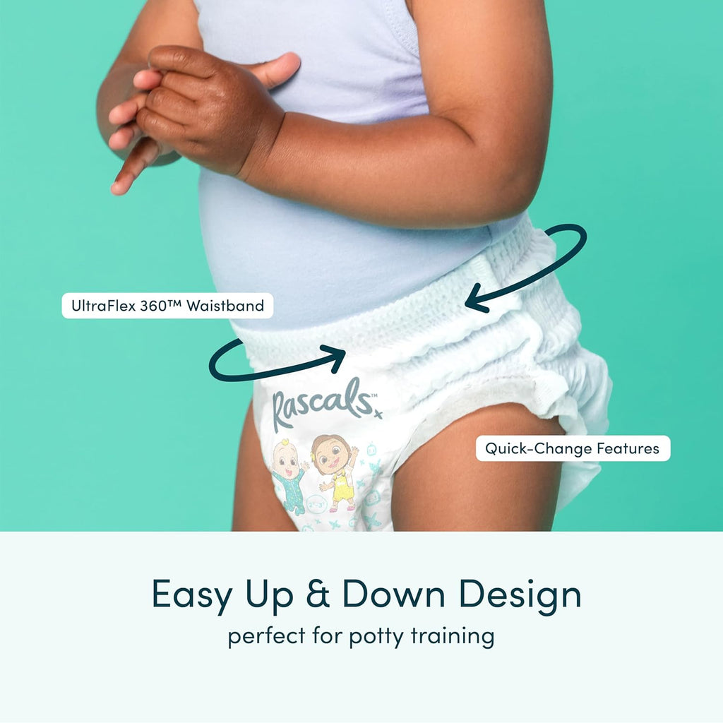 Rascals CoComelon Nappy Pants Size 4 - 216 Pack