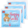 Kordis Disposable Nappy Bags - Scented with Tie Handles, 29.5 x 36 cm (Pack of 600)
