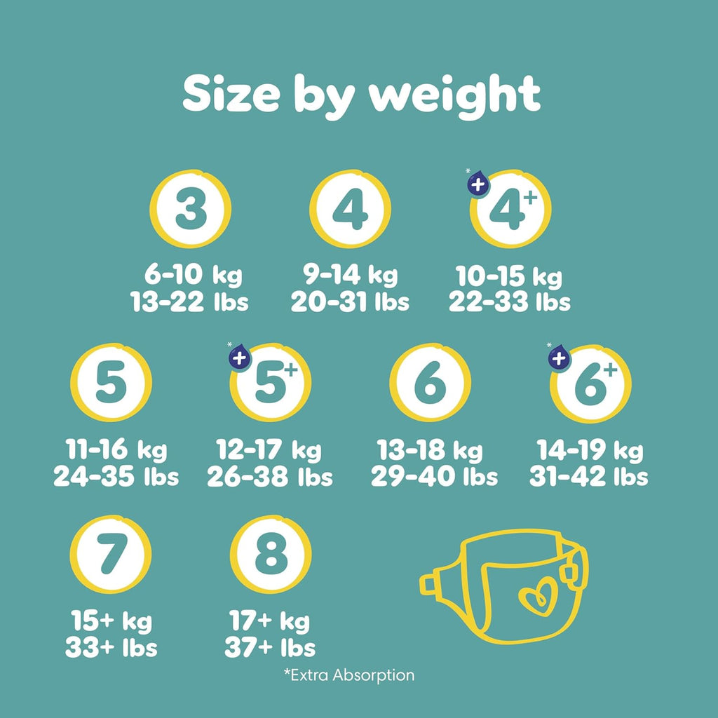 Pampers Baby-Dry Size 7 Nappies (15kg+) - 132 Pack
