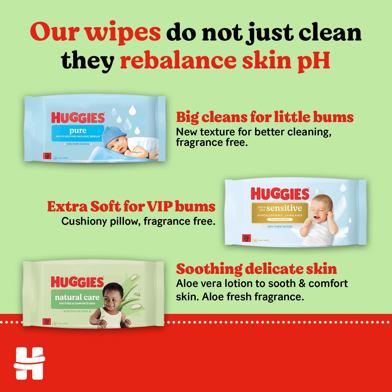 Huggies Natural Care Plastic Free Baby Wipes, 480 Count (10 Packs)