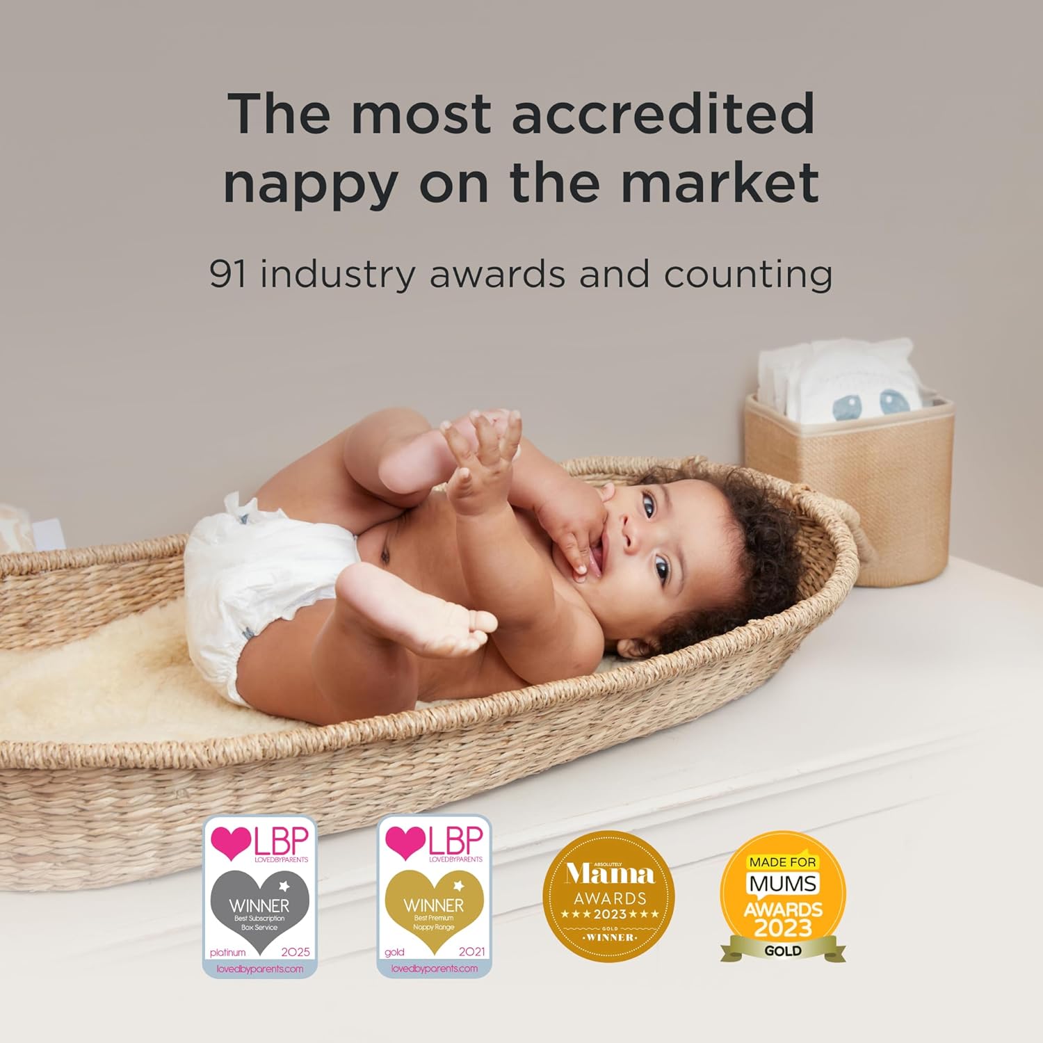 Kit & Kin Premium Baby Nappies Size 6 (14kg+) - 192 Pack