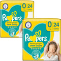 Newborn Nappies Bundle - 2 Packs Premium Protection Size 0 (48 Nappies)