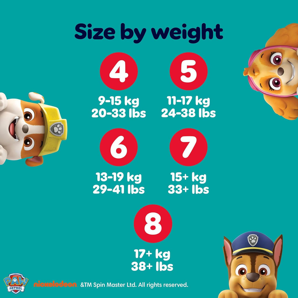Pampers Baby-Dry Nappy Pants Paw Patrol Size 5 (11-17kg) - 160 Pack