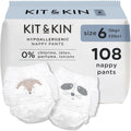 Kit & Kin Premium Nappy Pants Size 6 (15kg+) - 108 Pack