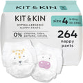 Kit & Kin Premium Nappy Pants Size 4 (9-15kg) - 264 Pack