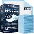 Tanness Disposable Incontinence Bed Pads, 90 x 60 cm (Pack of 75)