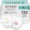 Kit & Kin Premium Nappy Pants Size 4 (9-15kg) - 132 Pack