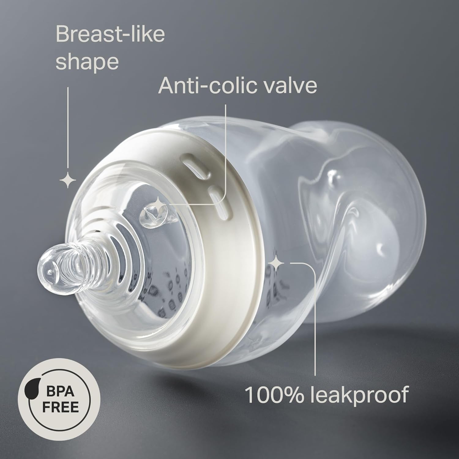 Tommee Tippee Natural Start Baby Bottles for 0m+, 260ml Colourful (Pack of 6)