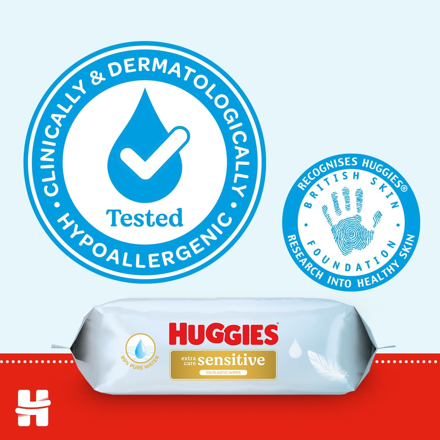 Huggies Pure Extra Sensitive Baby Wipes, 384 Count (8 Packs), Plastic Free