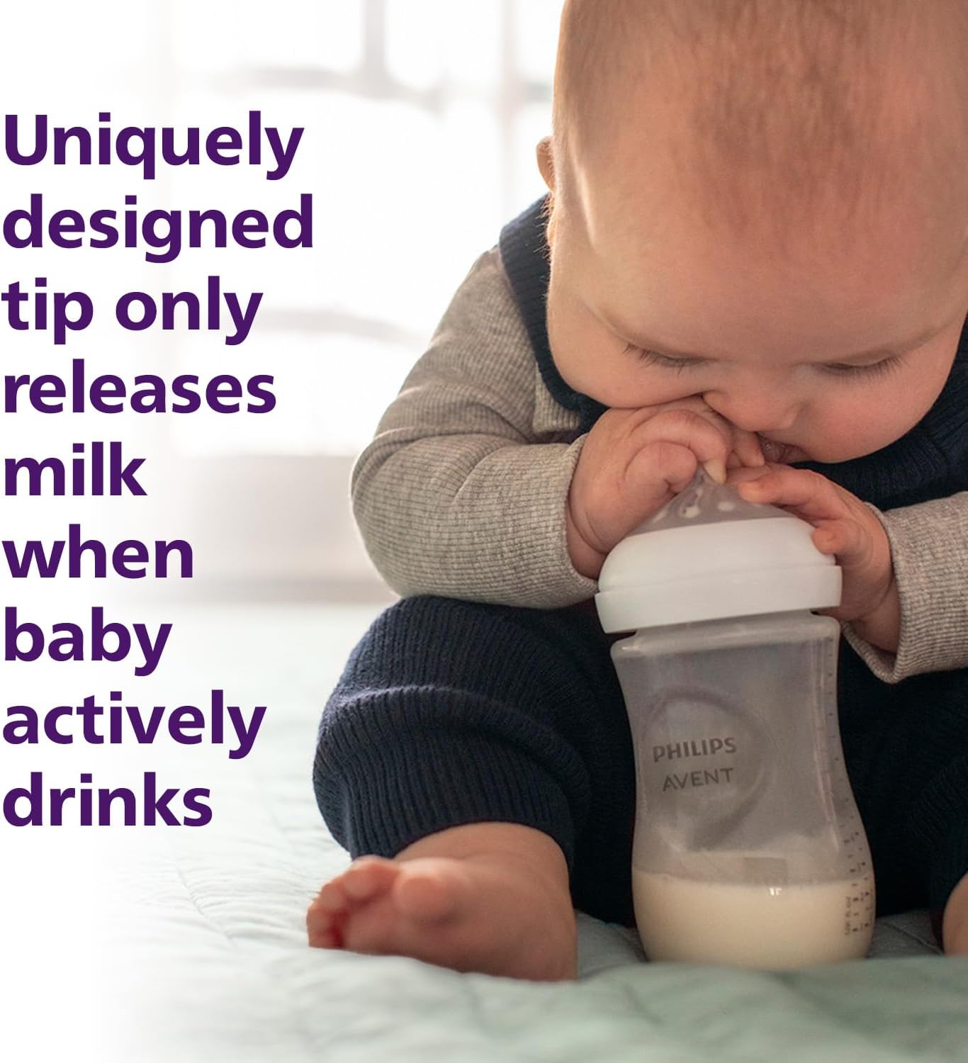 Philips Avent Natural Response Baby Bottle, 260ml (Pack of 2) - Model SCY903/02