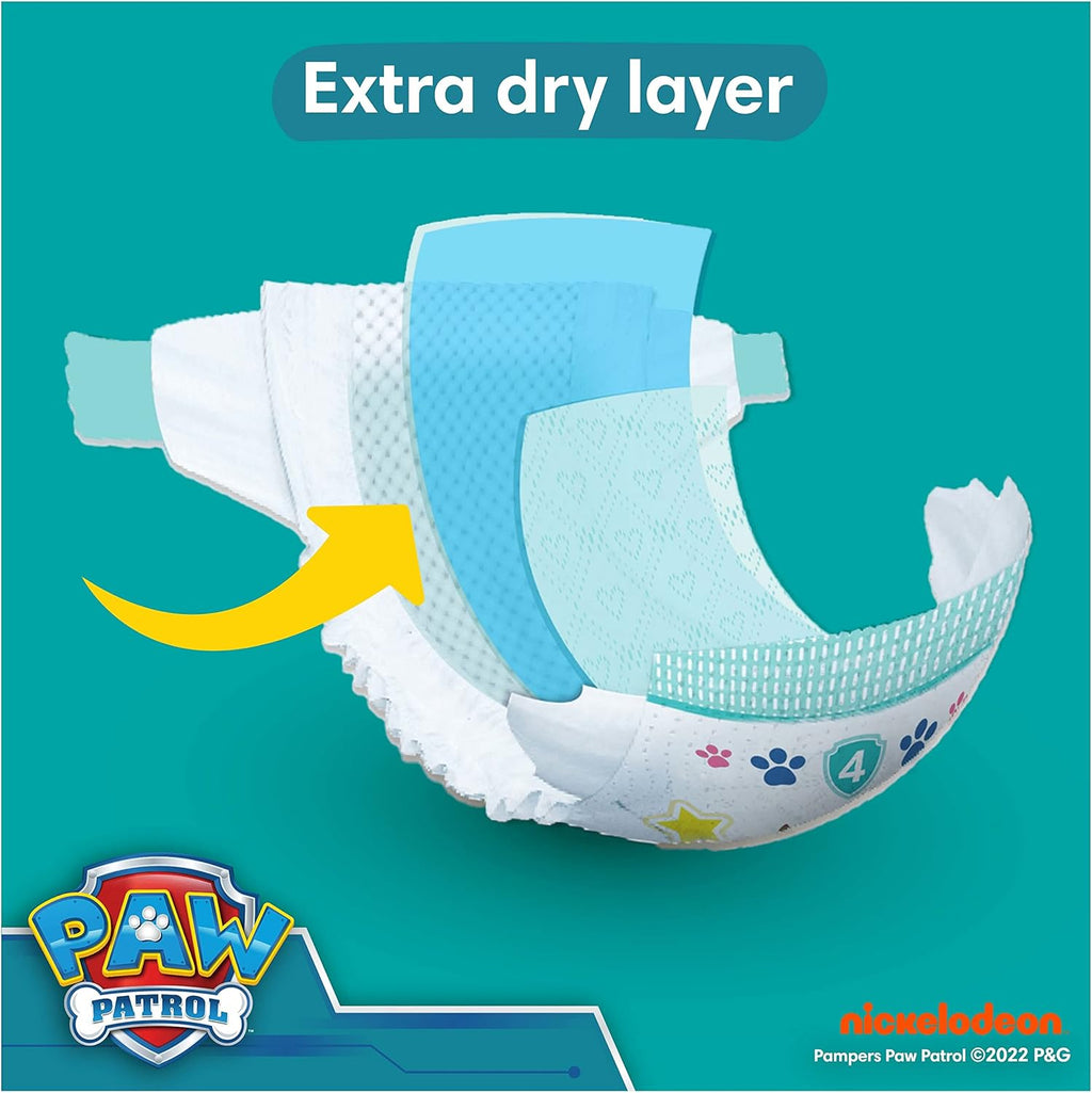 Pampers Baby-Dry Paw Patrol Size 6 Nappies (13-18kg) - 164 Pack