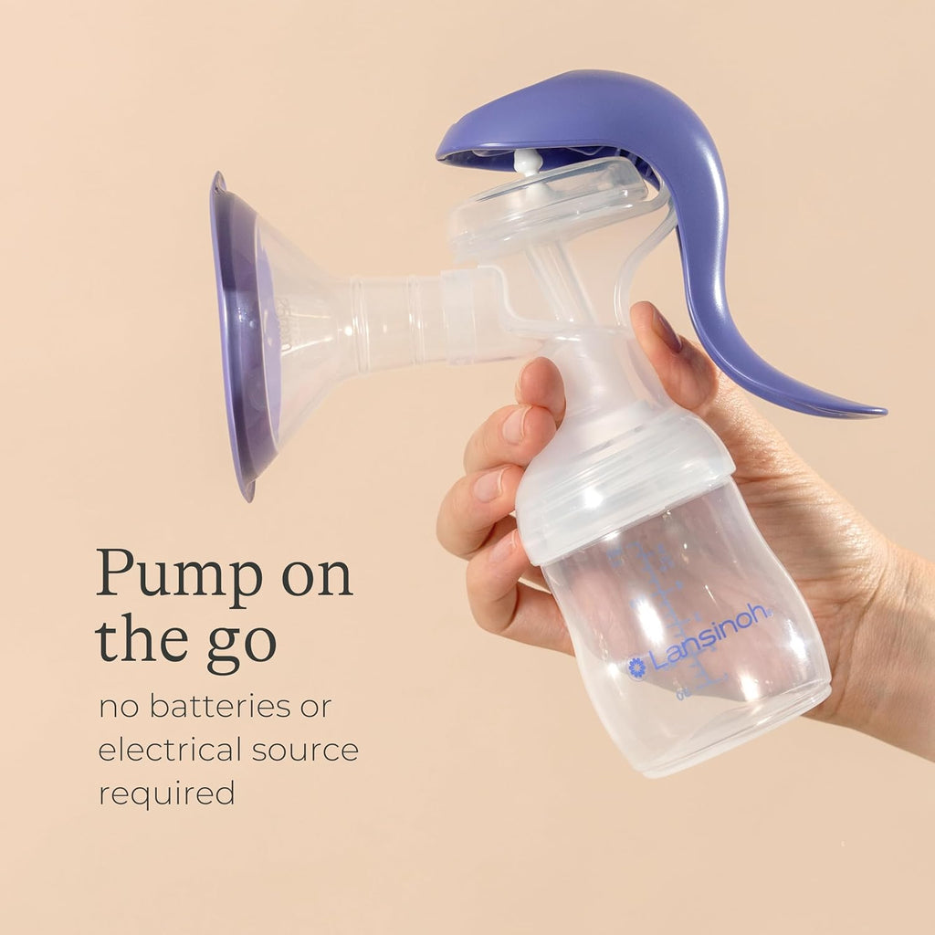 Lansinoh Manual Breast Pump with ComfortFit Breast Cushion