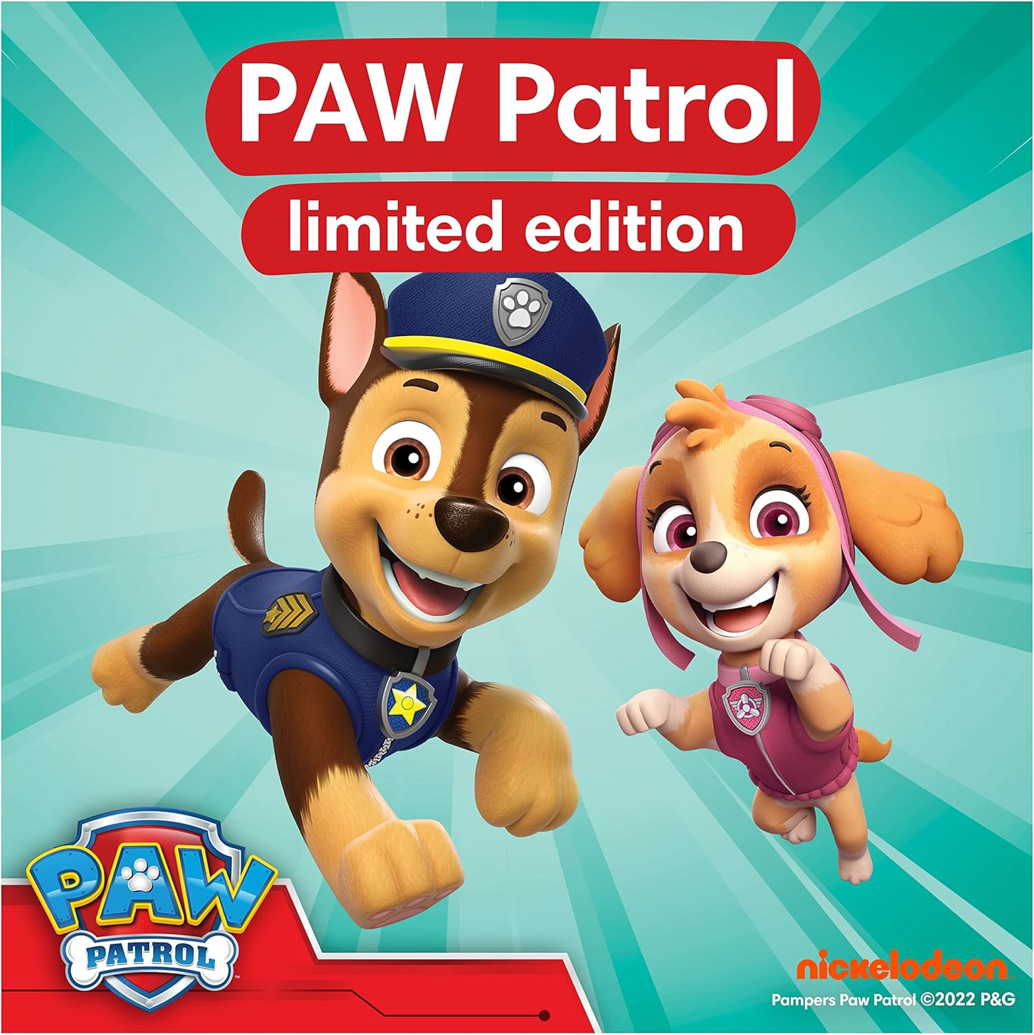 Pampers Baby-Dry Nappy Pants Paw Patrol Size 4 (9-15kg) - 180 Pack