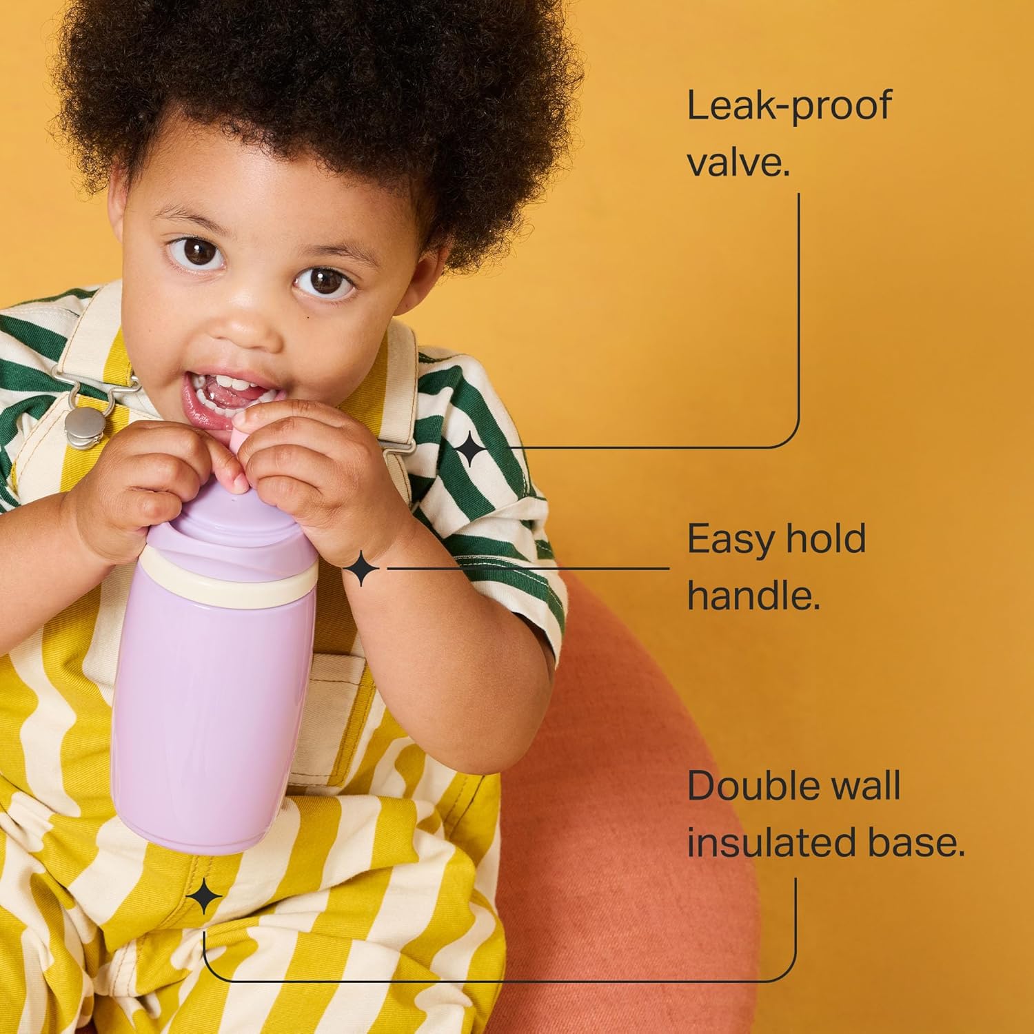 Tommee Tippee Insulated Active Spout Cup, 266ml, Blue and Yellow (2 Pack)