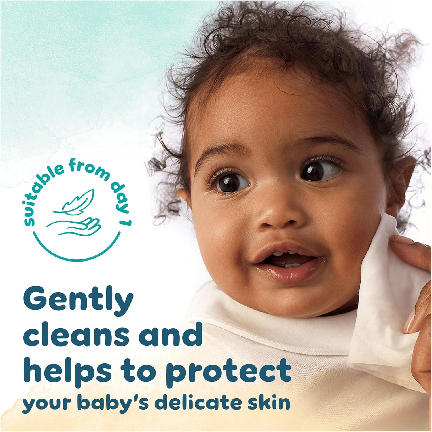 Pampers Harmonie Protect & Care Baby Wipes, 396 Count (9 Packs), Plastic Free