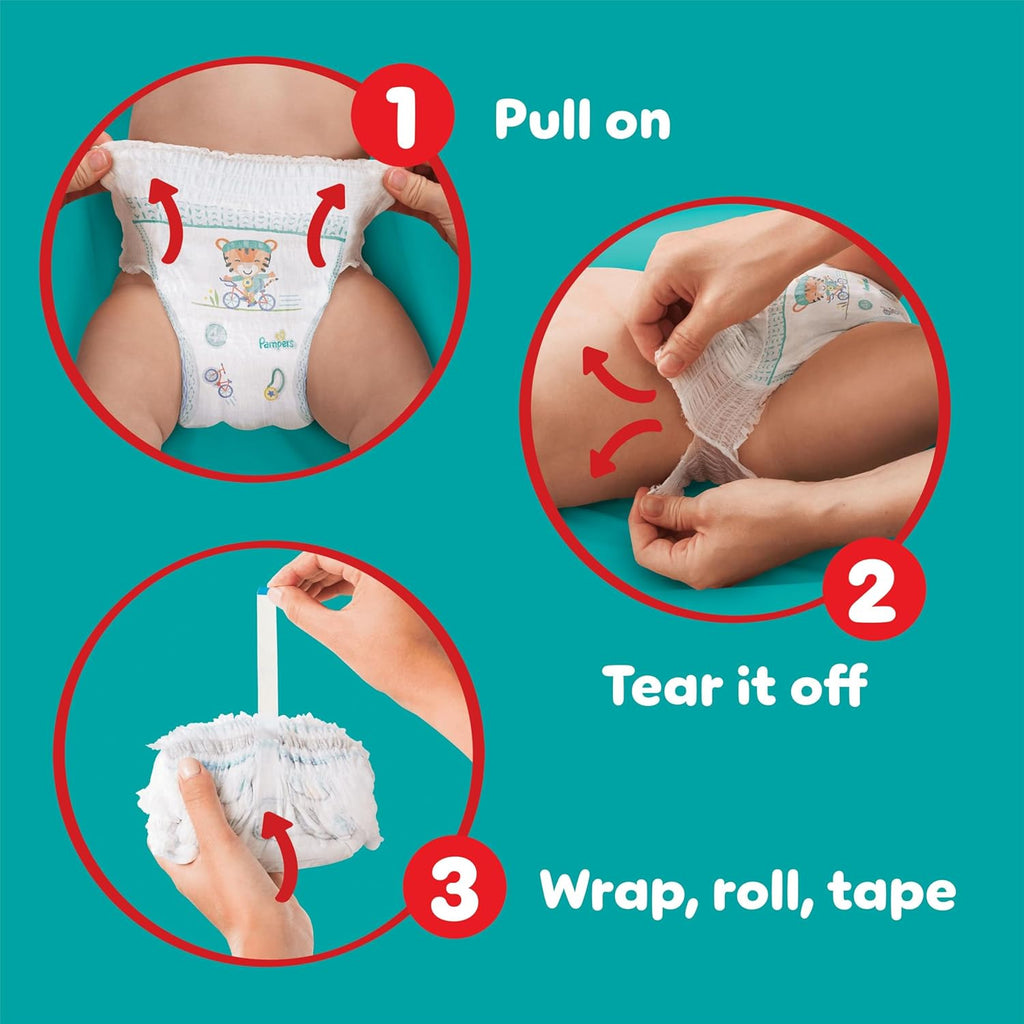 Pampers Baby-Dry Nappy Pants Size 8 (17kg+) - 117 Pack