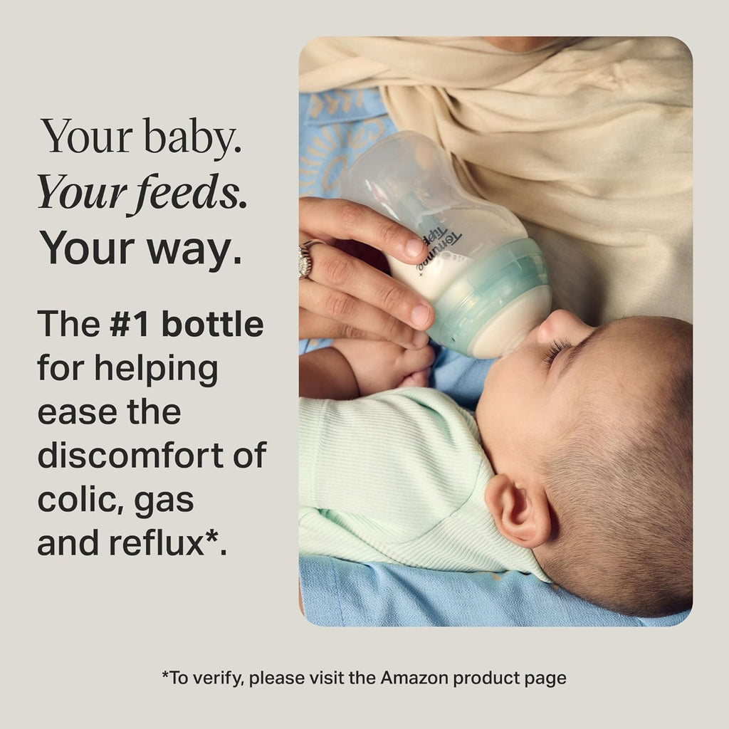 Tommee Tippee Advanced Anti-Colic Baby Bottles for 0m+, 260ml (Pack of 3)