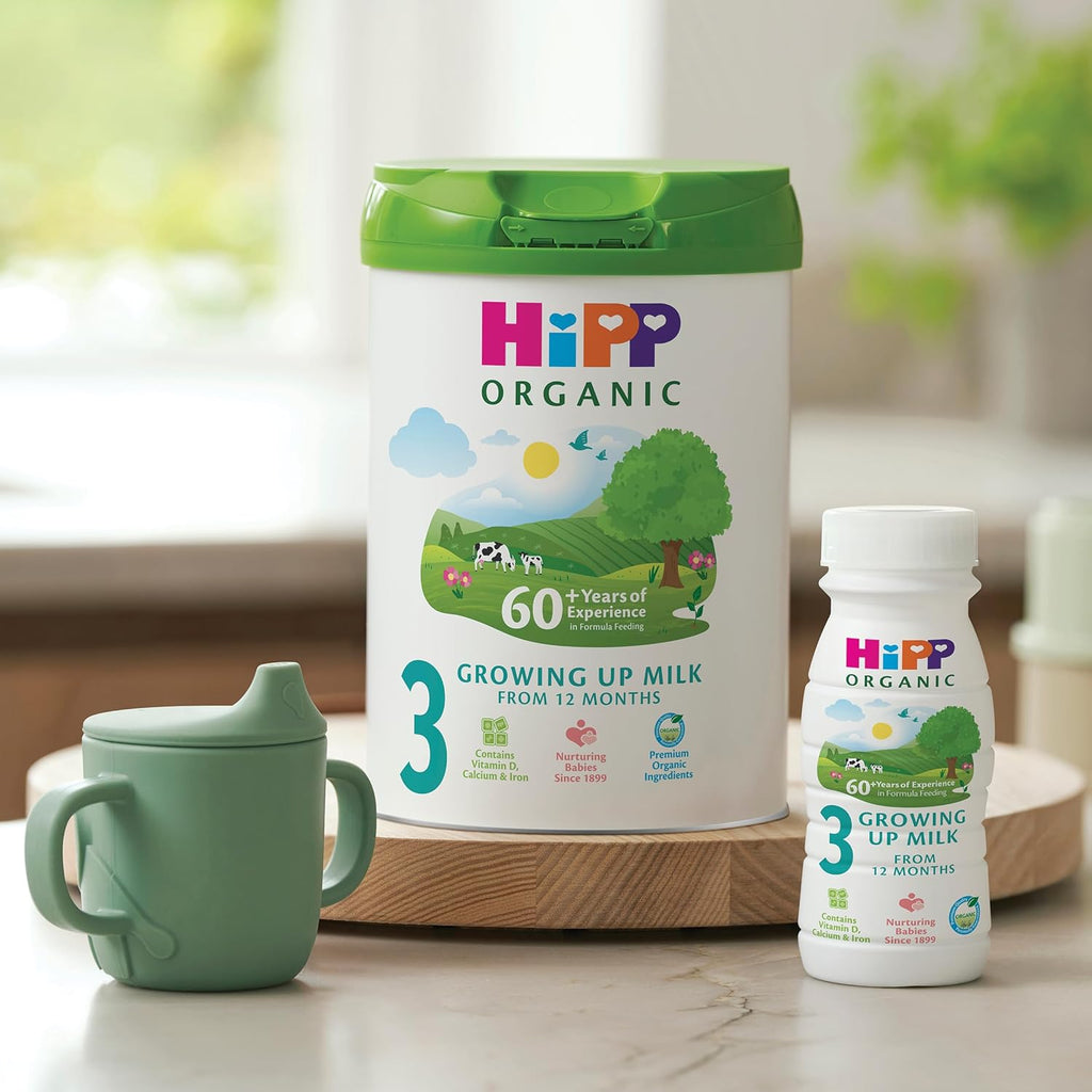 HiPP Organic 3 Growing Up Baby Milk Ready to Feed, 200ml (Pack of 8)