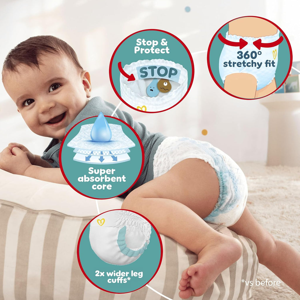 Pampers Baby-Dry Nappy Pants Size 7 (15kg+) - 126 Pack