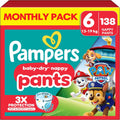 Pampers Baby-Dry Nappy Pants Paw Patrol Size 6 (13-19kg) - 138 Pack