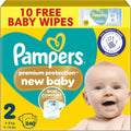 Pampers Premium Protection New Baby Size 2 Nappies (4-8kg) - 240 Pack