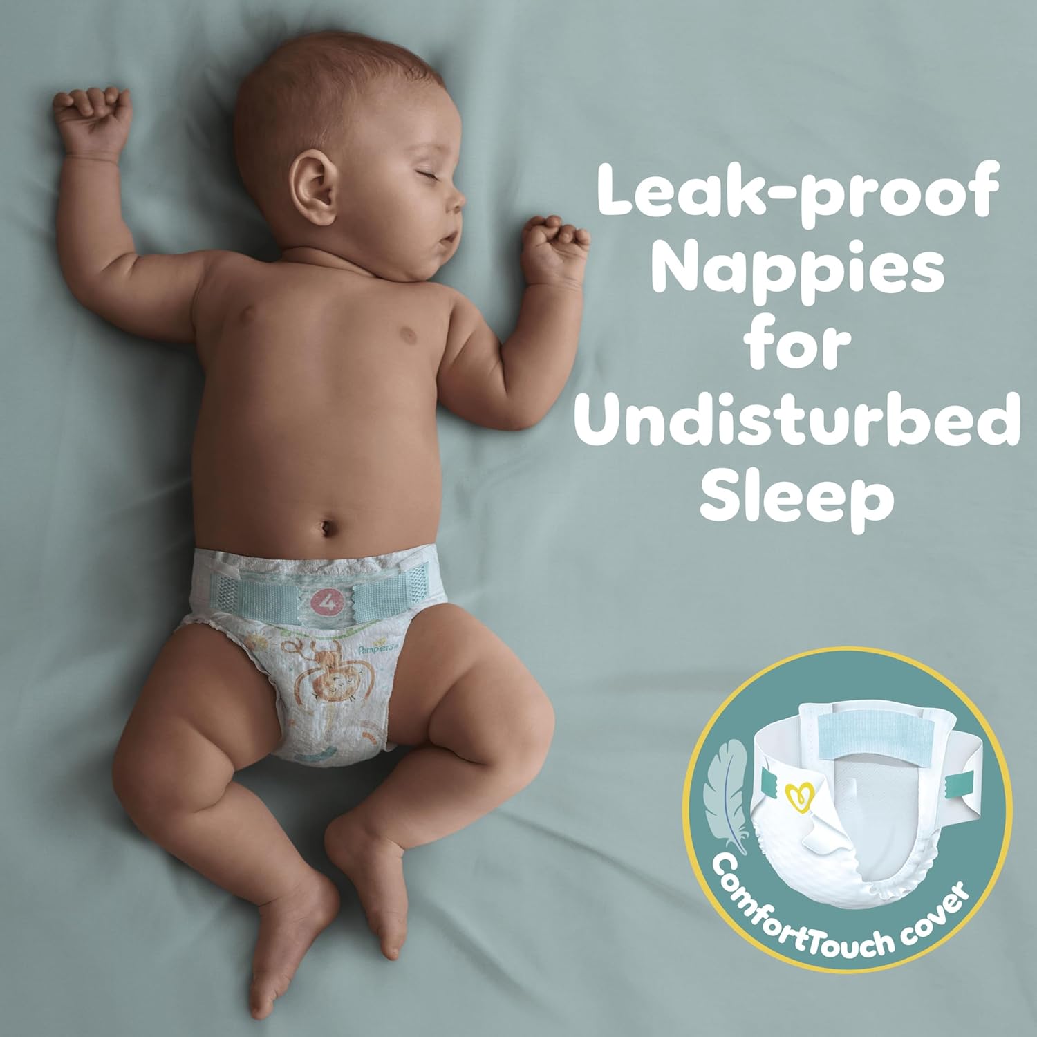 Pampers Baby-Dry Size 8 Nappies (17kg+) - 120 Pack
