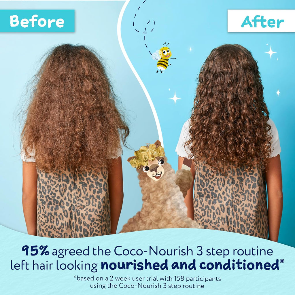 Childs Farm Kids Coco-Nourish Hair Regime Bundle - Shampoo, Conditioner & Leave-in Spray, 3 Pack