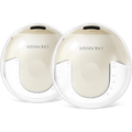 KISSBOBO K5 Electric Wearable Breast Pump, Hands-Free with 19 Levels & 4 Modes, Beige (2 Pack)