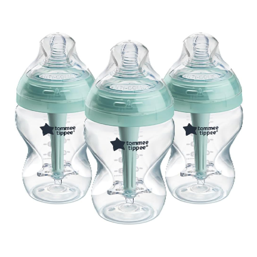 Tommee Tippee Advanced Anti-Colic Baby Bottles for 0m+, 260ml (Pack of 3)