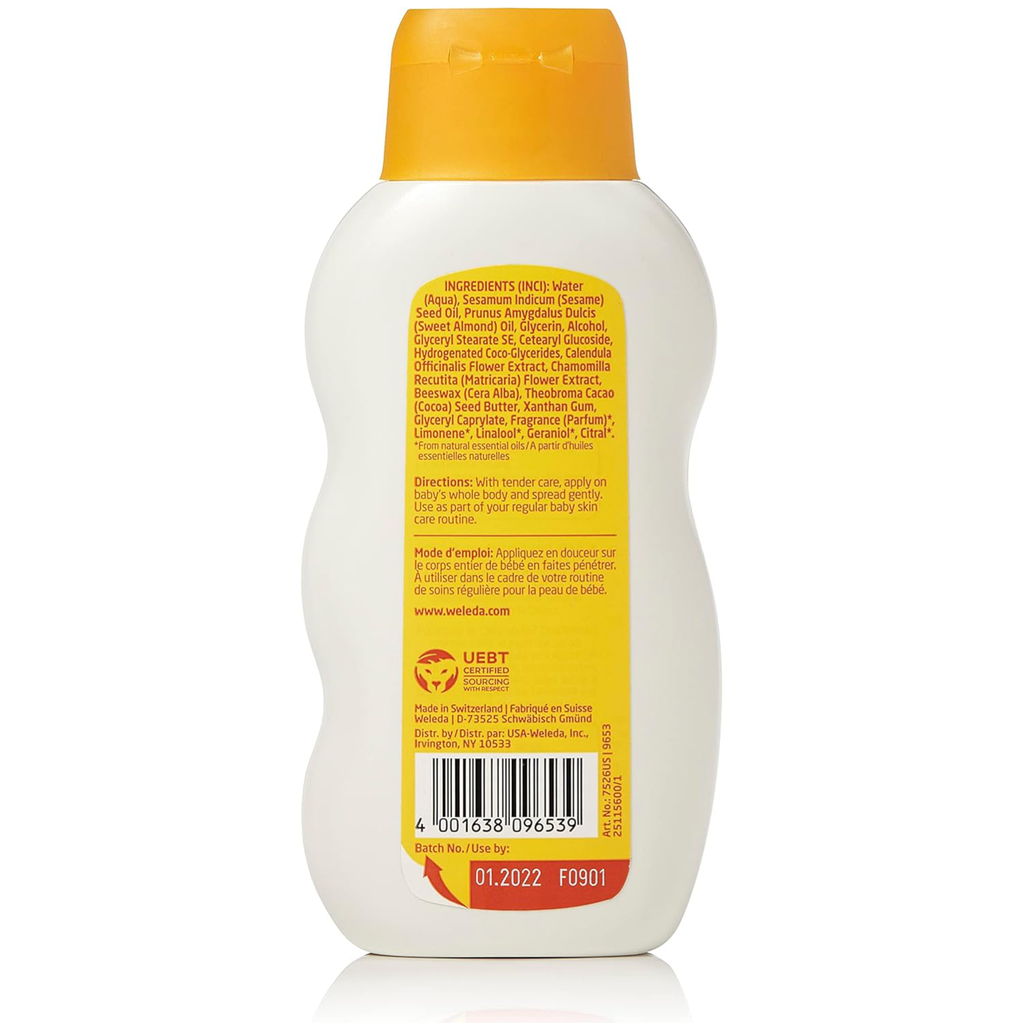 Weleda Calendula Baby & Child Body Lotion 200ml (Pack of 2)