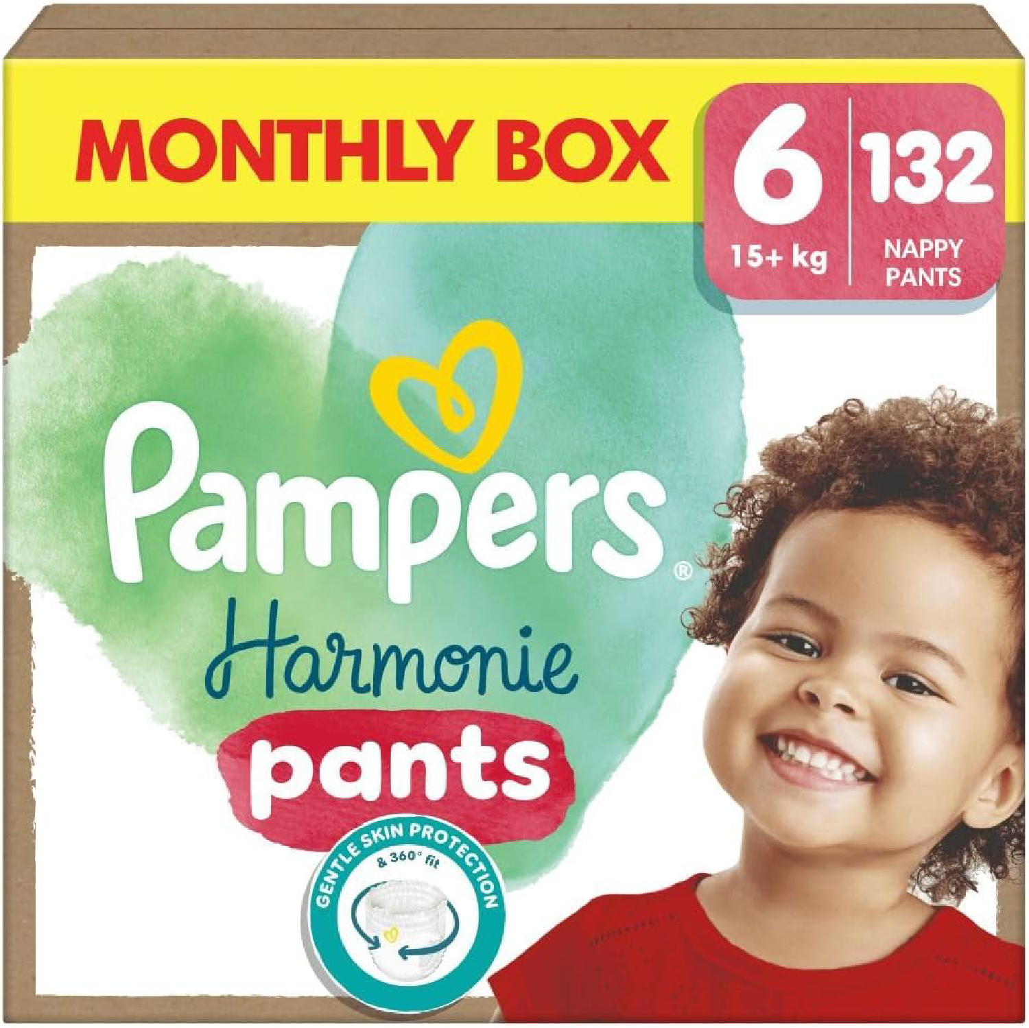 Pampers Harmonie Nappy Pants Size 6 (15kg+) - 132 Pack
